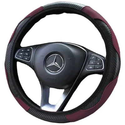 Housse de volant de voiture en cuir multi-usages