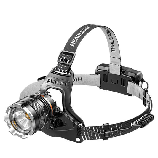 Lampe frontale ultra puissante avec zoom – rechargeable par USB
